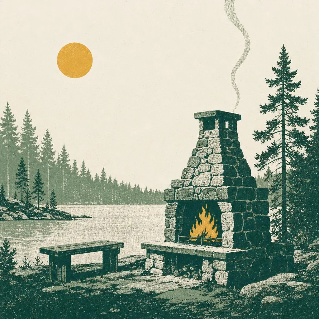 Aholanjärvi – grillipaikka, Haapajärvi (Pohjois-Pohjanmaa). Palvelut: tulipaikka, tulisija